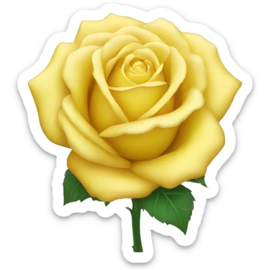 Yellow rose  sticker