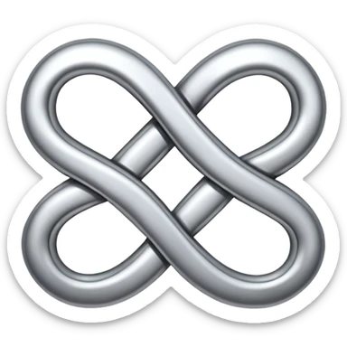 Infinity symbol sticker