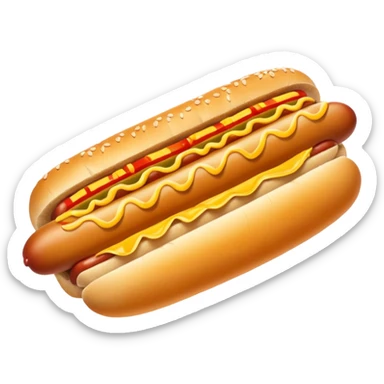 hot dog and french fries sticker