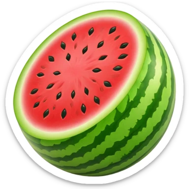 one watermelon sticker