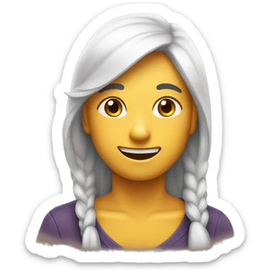 Diseña un emoji que combine la emoción de sorpresa y alegría. sticker