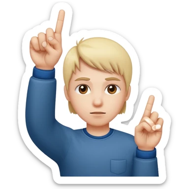 A sweet person giving the middle finger sticker