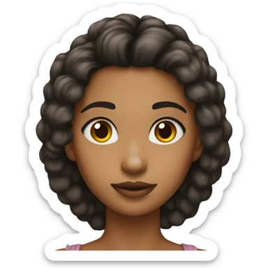 Fille quu se maquille  sticker