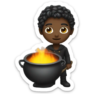 Me with a cauldron  sticker