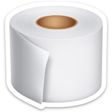 toilet paper sticker