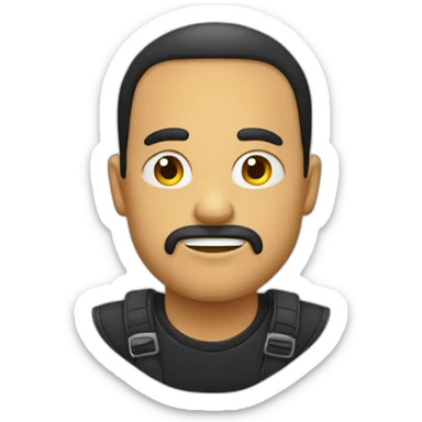 Sac à dos de couleur noir sticker