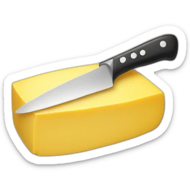 knife in the butter sticker