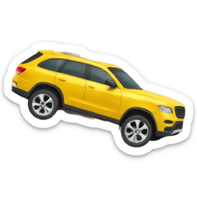 Car dangling off a cliff sticker