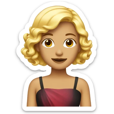 Red carpet dress  sticker