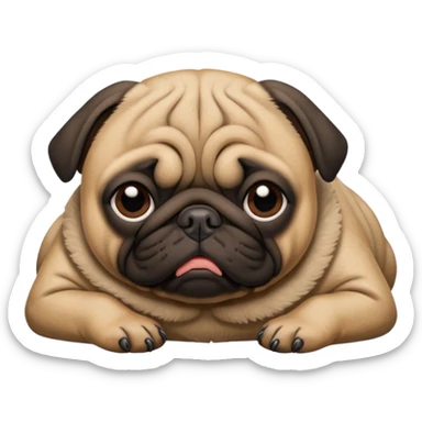 Pug morto sticker