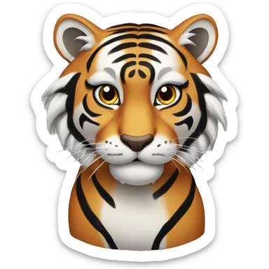 Oriental tiger sticker