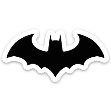 Batman logo without a human in it just a logo of batman sticker