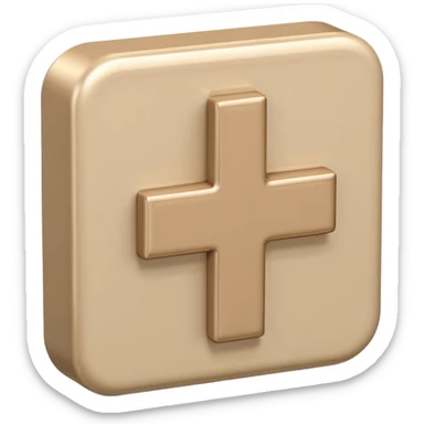 Beige hashtag symbol sticker