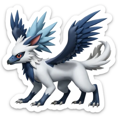 Trico-Nargacuga-Silvally-Absol-fusion sticker