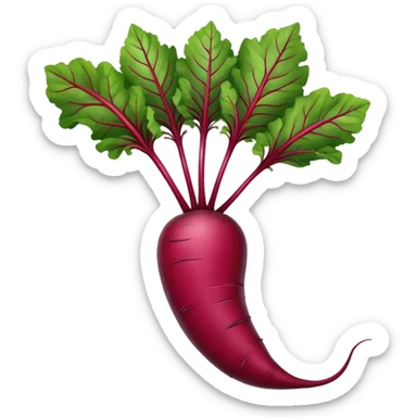I need an emoji style image to represent maror for the passover seder plate -- use krein made out of horseradish with beetroot. sticker