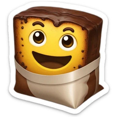 Brownie_yellow_browne_in_zip_bag sticker