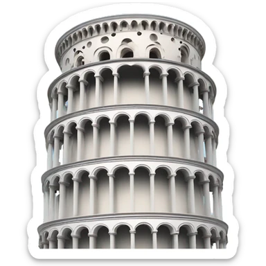 The Leaning Tower of Pisa  sticker