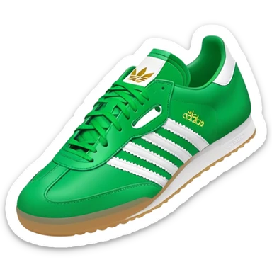 Adidas samba green shoes  sticker