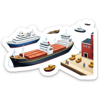 sea port sticker