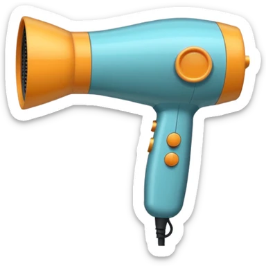 hair dryer sticker
