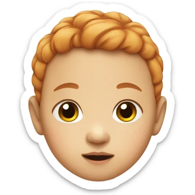 asian ginger baby sticker