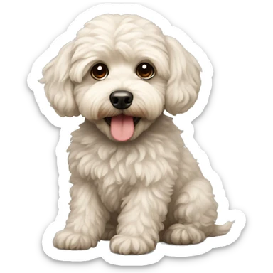 Dog Maltipoo  sticker