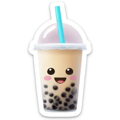 Bubble tea sticker
