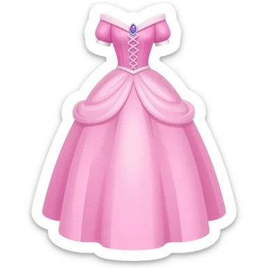 Light pink princess dress sticker