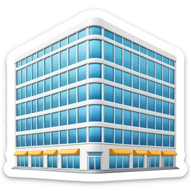 large shopping mall building sticker
