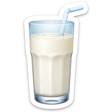 Glass of milk sticker