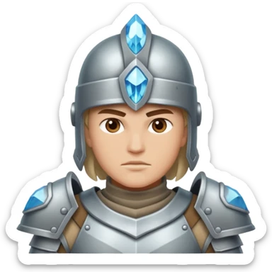 crystal-armored warrior sticker