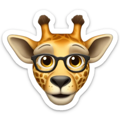 Girafe man sticker