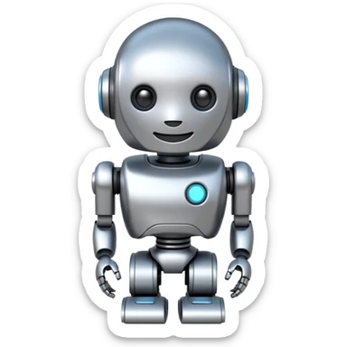 3D AI Robot Mascot - Chatbot Iconemoji sticker
