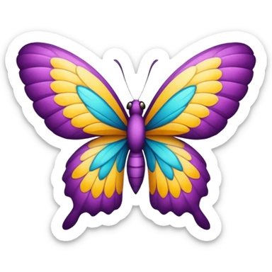 Creación de mariposa sticker