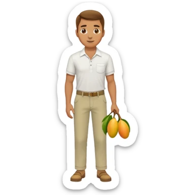 HOMBRE VENDEDOR DE MANGOS CUERPO COMPLETO sticker