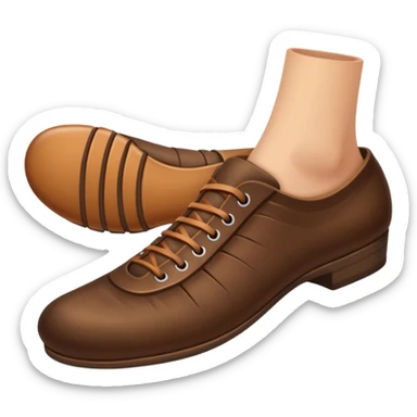 a foot with shoes sticker