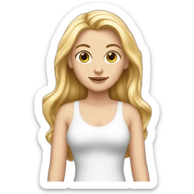 support white girl sticker