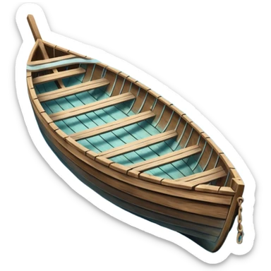 underwater row boat sticker