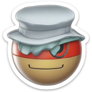 pokemon professor oak anime global trade station badge pokeball sticker