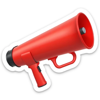 megaphone sticker