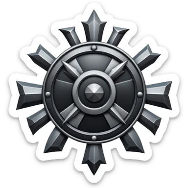 A German empire military symbol sticker