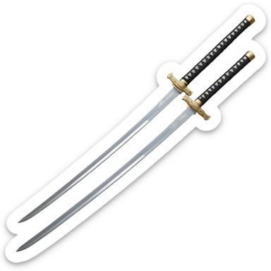 Famous Katana,on blade full chinese names. sticker