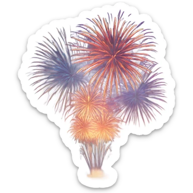 Happy new year’s fireworks  sticker