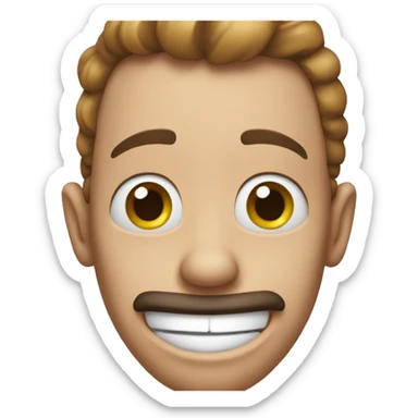 Goofy but looking silly sticker