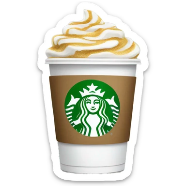 Starbucks cup sticker