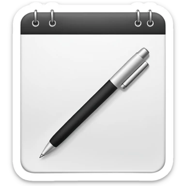 white stationery sticker