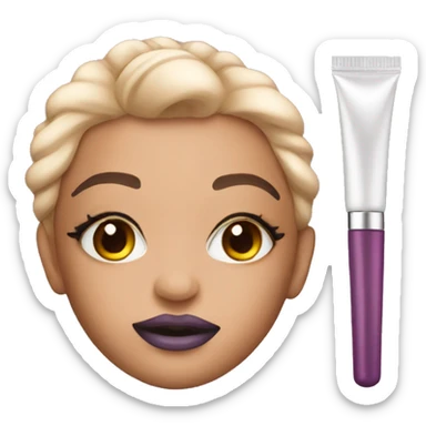 Makeup in packaging  sticker