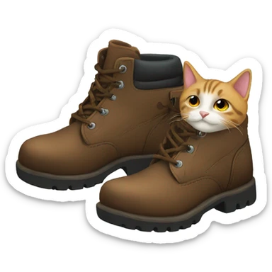 Boots and cats sticker