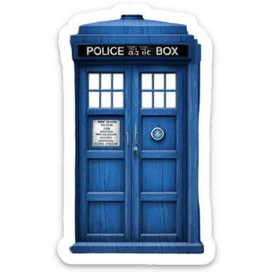 TARDIS from the doctor who tv show sticker