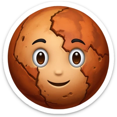 Planet mars  sticker